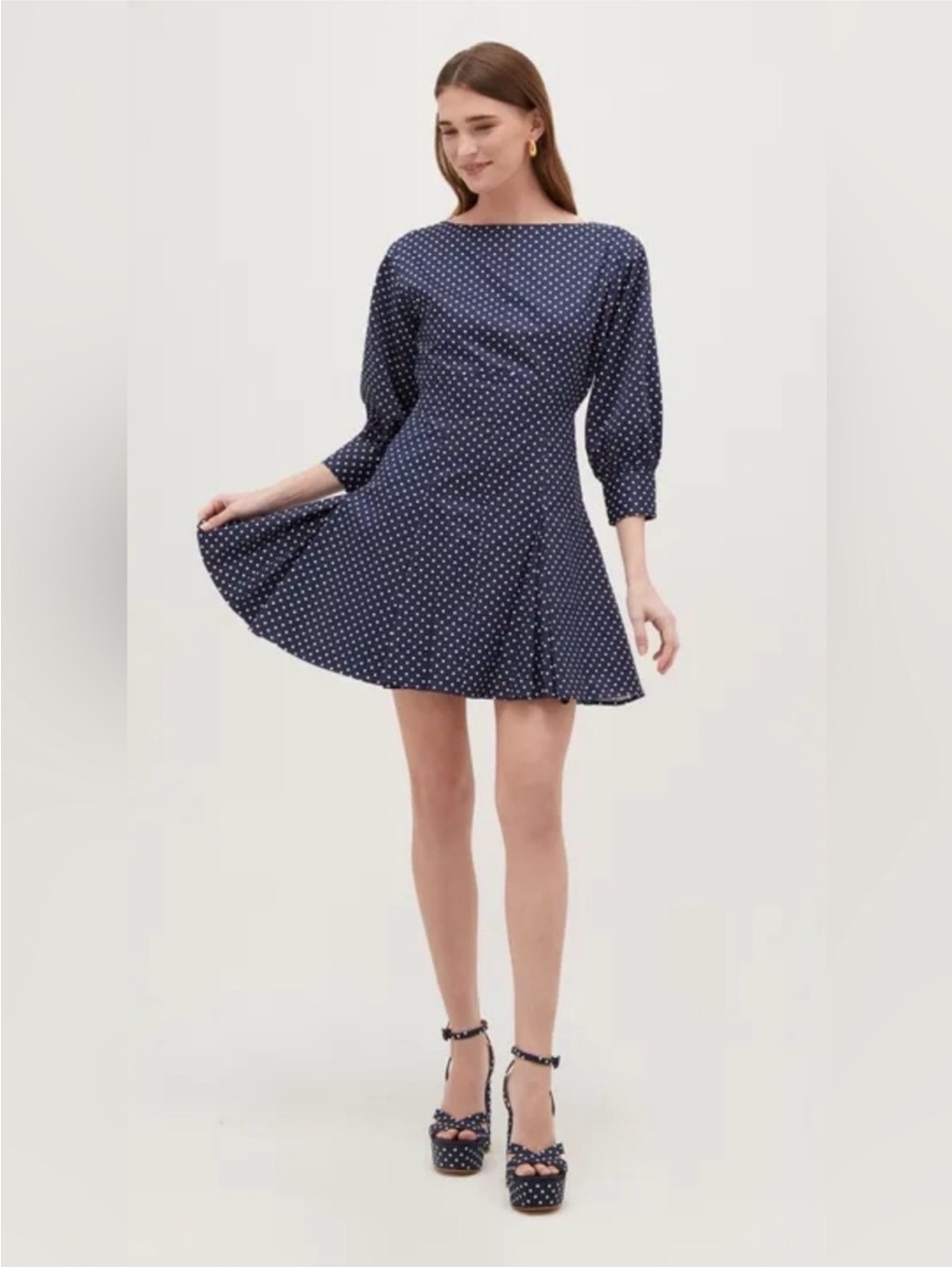 Hill House Polka Dot Aveline Dress size XL